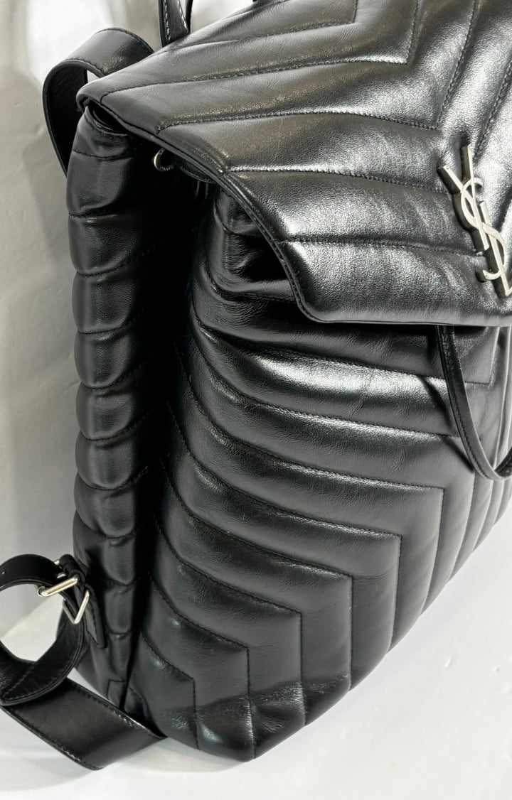 YSL QUILTED CALFSKIN LEATHER MEDIUM LOU LOU BACKPACK