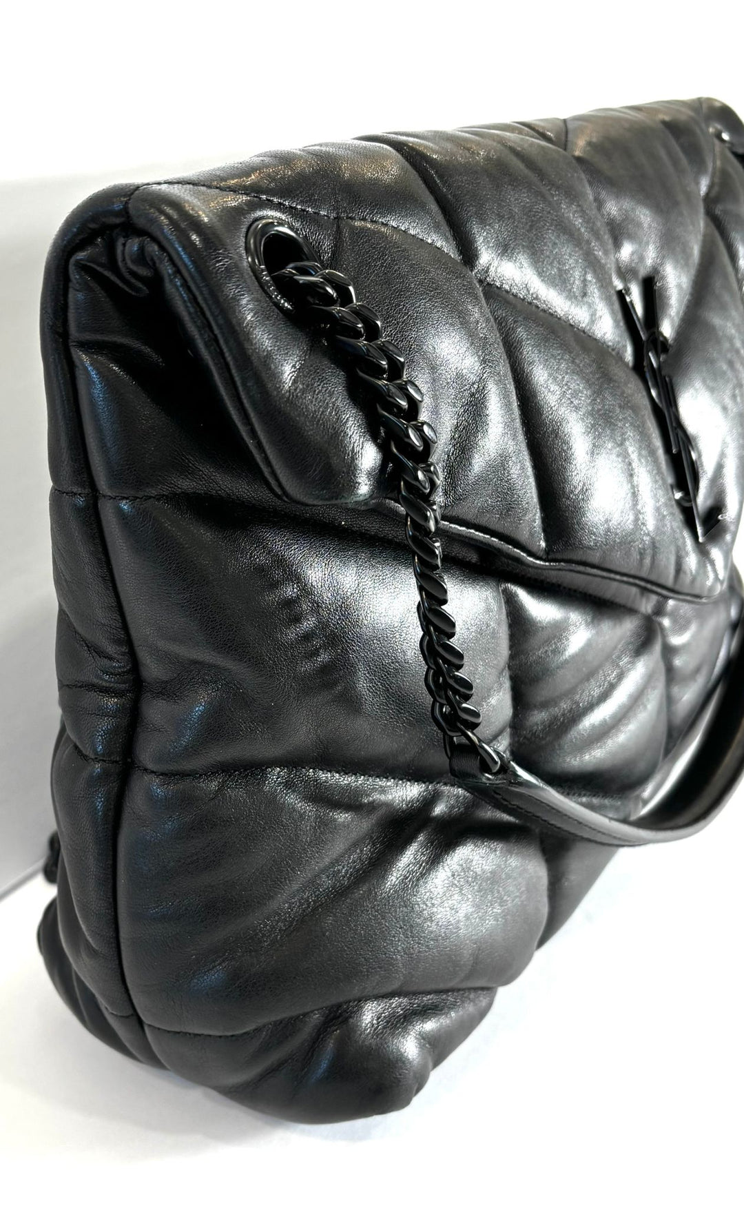 YSL LOULOU QUILTED PUFFER LEATHER MEDIUM SHOULDER BAG