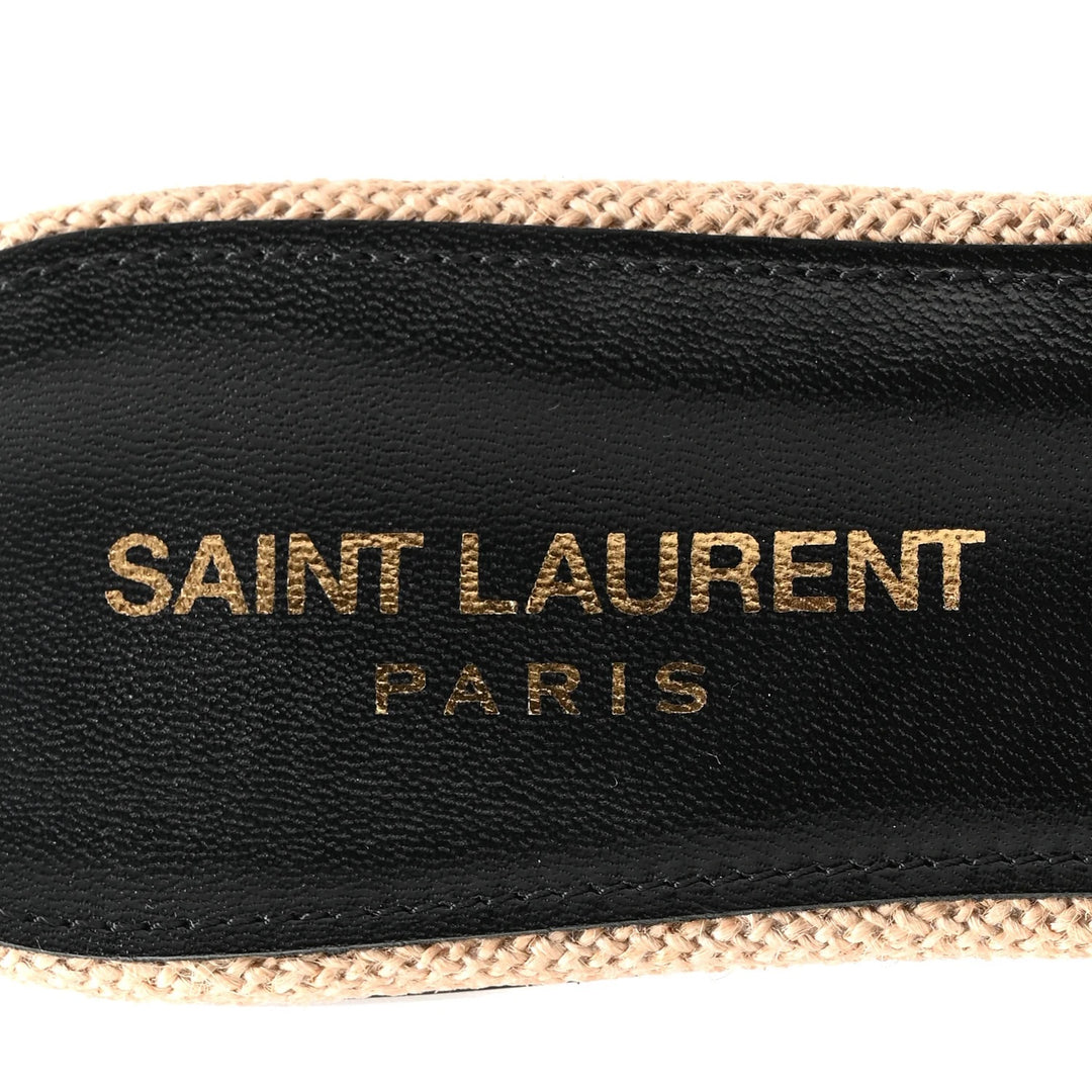 YSL CALFSKIN LEATHER TRIBUTE NU PIED 05 SANDAL MULES