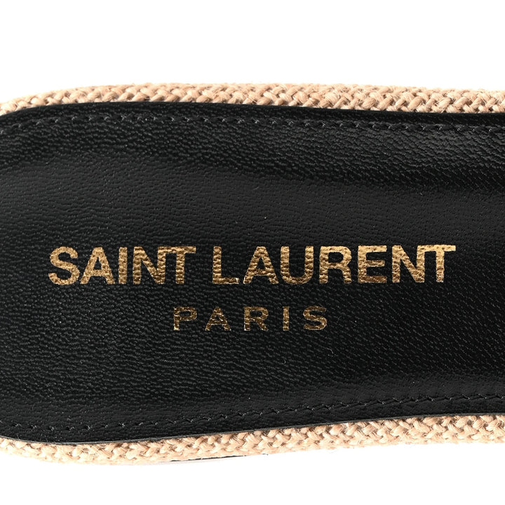 YSL CALFSKIN LEATHER TRIBUTE NU PIED 05 SANDAL MULES