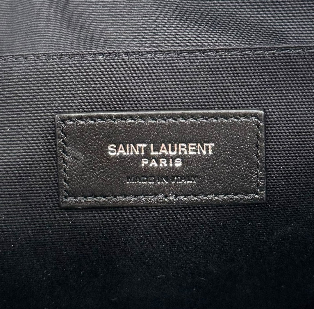 YVES SAINT LAURENT CANVAS RIVE GAUCHE CLUTCH BAG