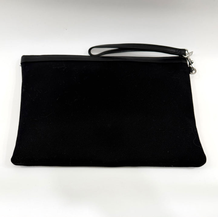 YVES SAINT LAURENT CANVAS RIVE GAUCHE CLUTCH BAG