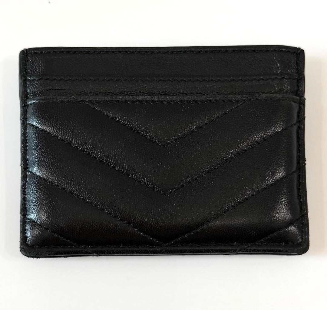 YVES SAINT LAURENT CASSANDRE MATELASSE LEATHER CARD CASE