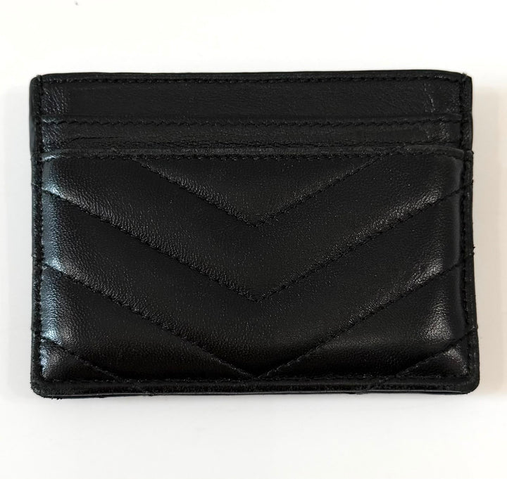 YVES SAINT LAURENT CASSANDRE MATELASSE LEATHER CARD CASE