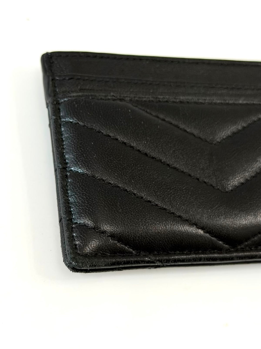 YVES SAINT LAURENT CASSANDRE MATELASSE LEATHER CARD CASE