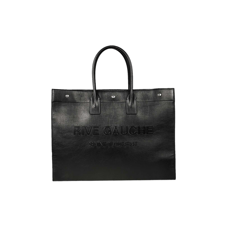 YVES SAINT LAURENT RIVE GAUCHE CALFSKIN LEATHER TOTE BAG