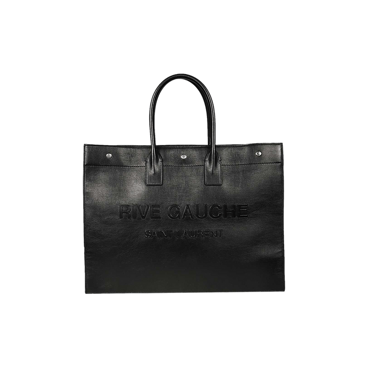 YVES SAINT LAURENT RIVE GAUCHE CALFSKIN LEATHER TOTE BAG