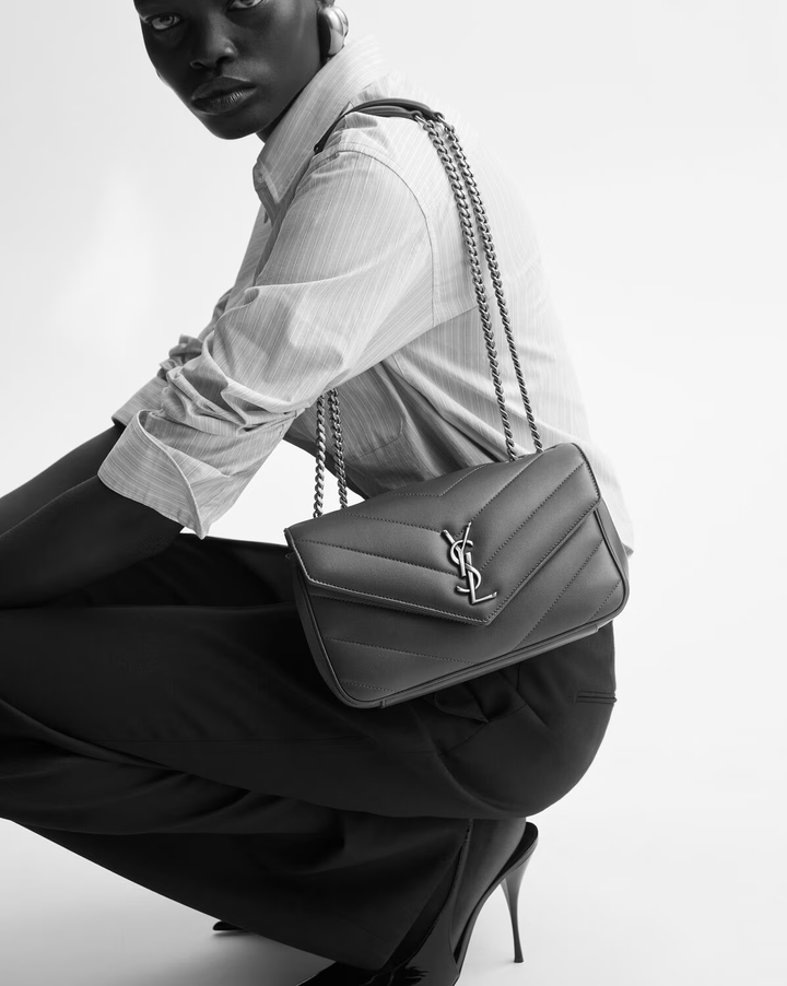 YVES SAINT LAURENT LOULOU SMALL MATELASSE SHOULDER BAG
