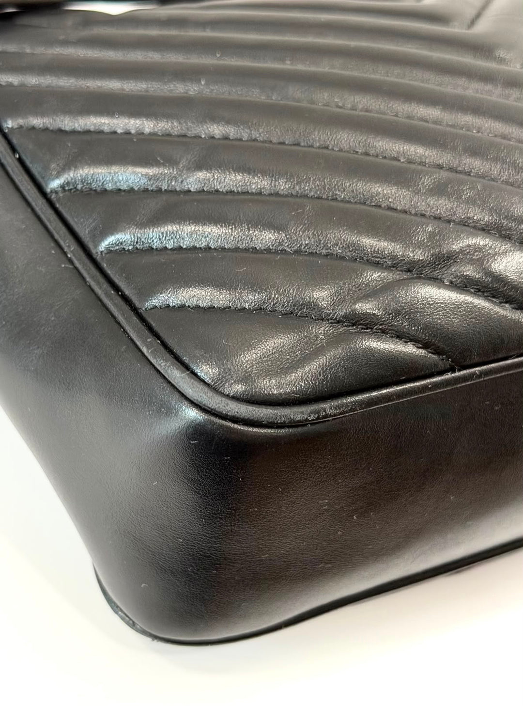 YSL MONOGRAM LOU MONOCHROME CALFSKIN LEATHER CAMERA BAG