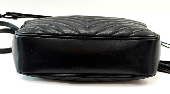 YSL MONOGRAM LOU MONOCHROME CALFSKIN LEATHER CAMERA BAG