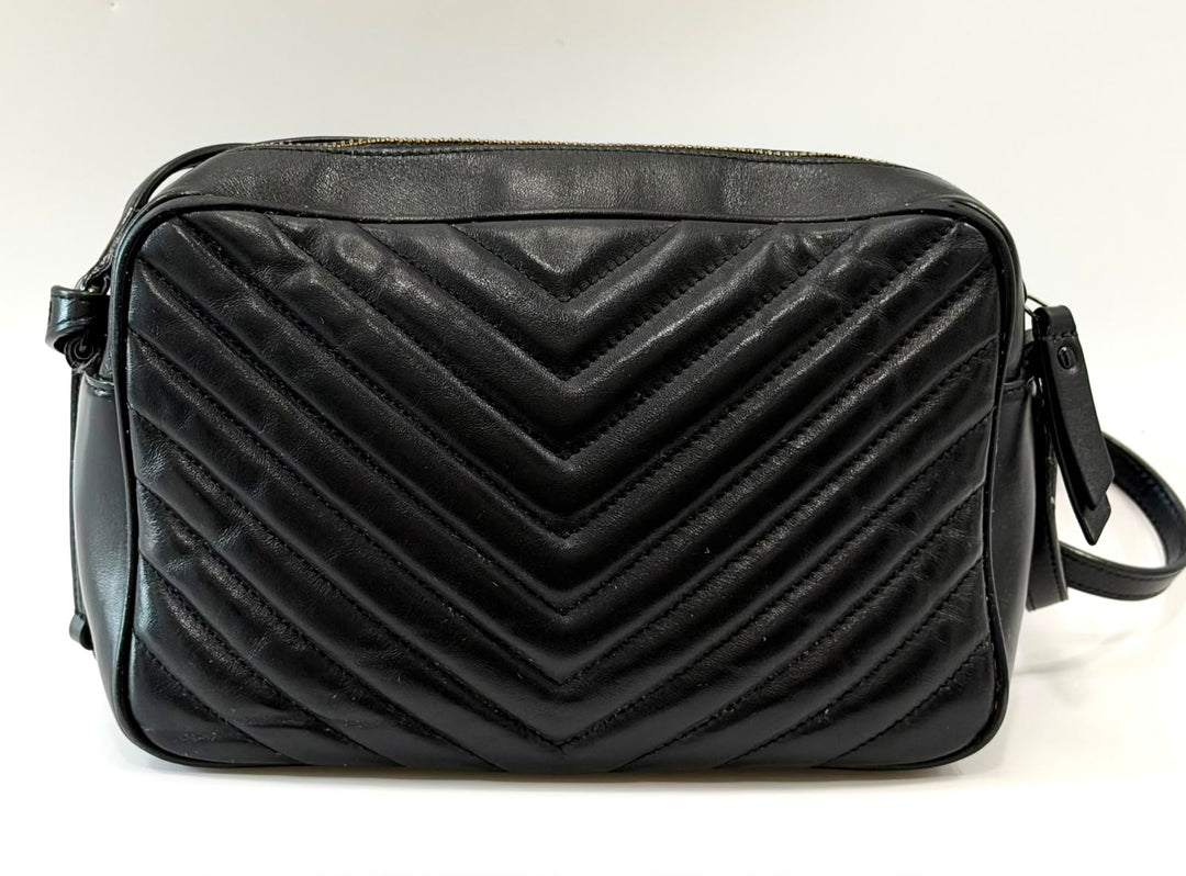 YSL MONOGRAM LOU MONOCHROME CALFSKIN LEATHER CAMERA BAG
