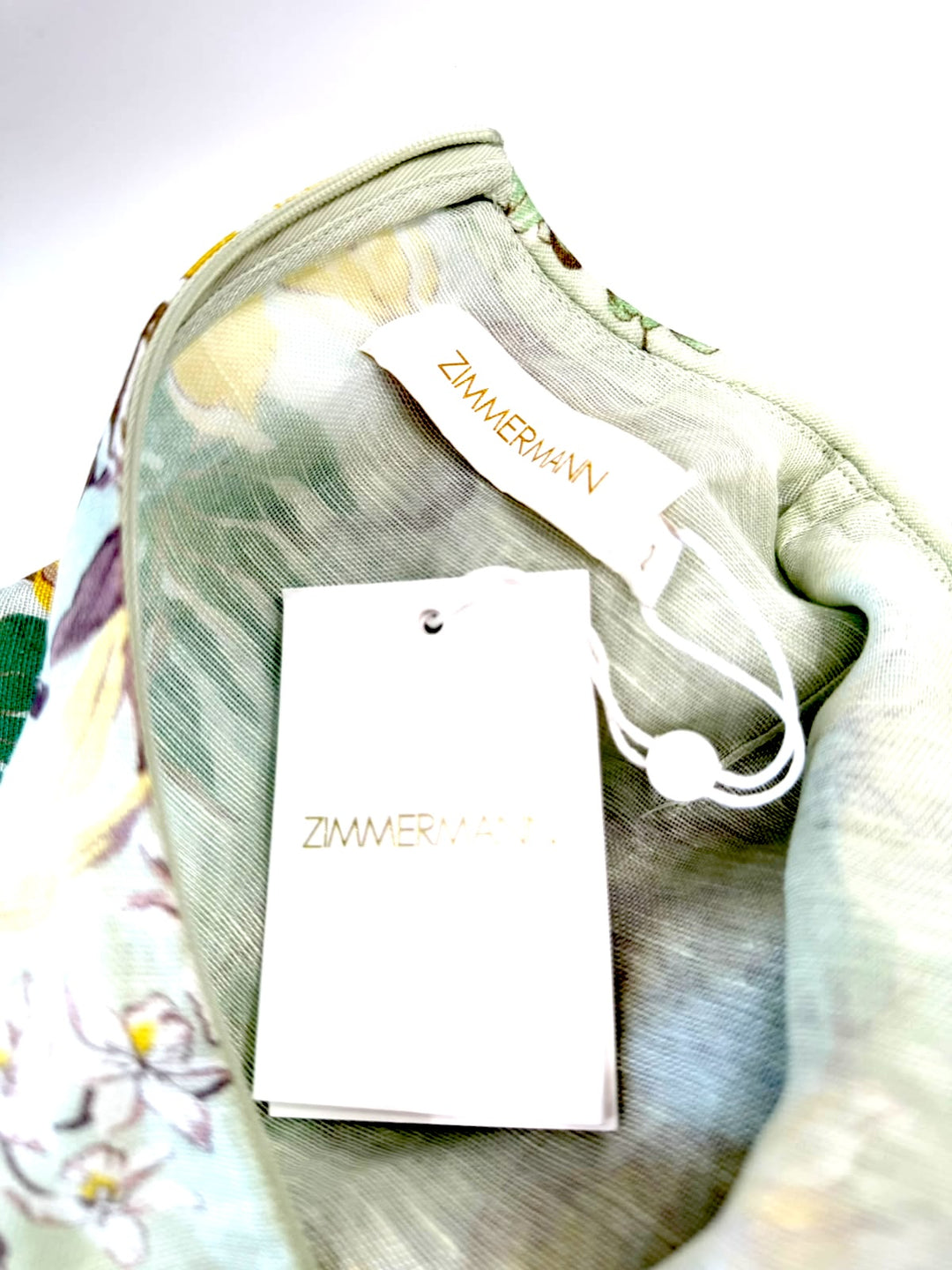 ZIMMERMANN MATCHMAKER LINEN-SILK TULIP MINI DRESS