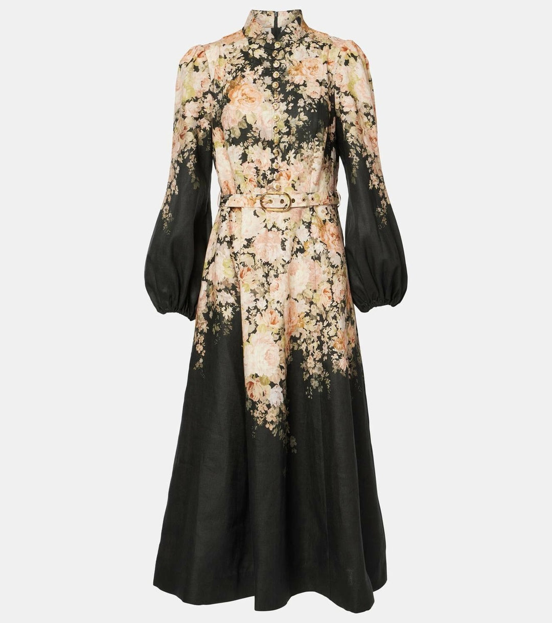 ZIMMERMANN FLORAL PRINT LINEN MIDI DRESS Caroline's Fashion Luxuries ZIMMERMANN FLORAL PRINT LINEN MIDI DRESS Caroline's Fashion Luxuries