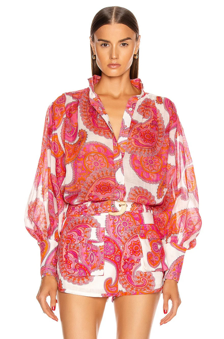 ZIMMERMANN PEGGY BILLOW BLOUSE