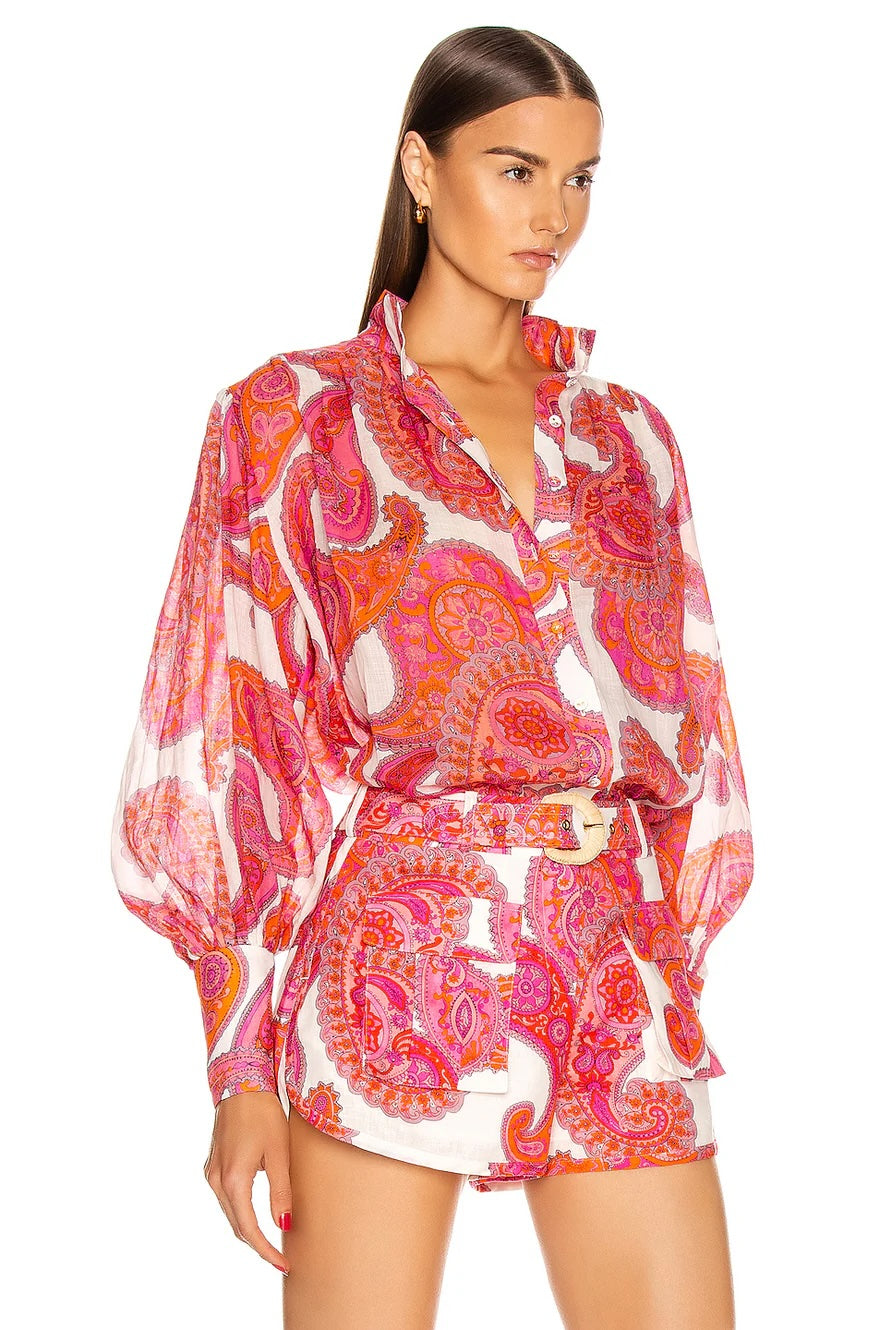 ZIMMERMANN PEGGY BILLOW BLOUSE