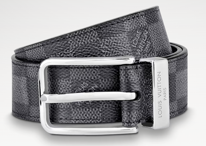 LOUIS VUITTON PONT NEUF DAMIER GRAPHITE 35MM BELT
