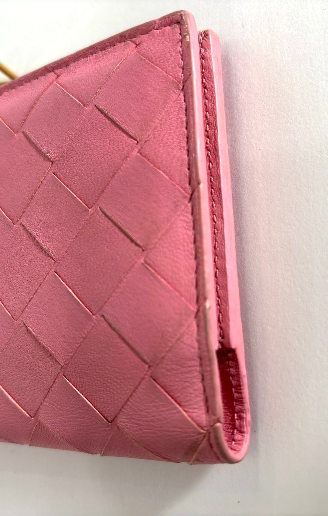 BOTTEGA VENETA INTRECCIATO LAMBSKIN LEATHER BI-FOLD WALLET