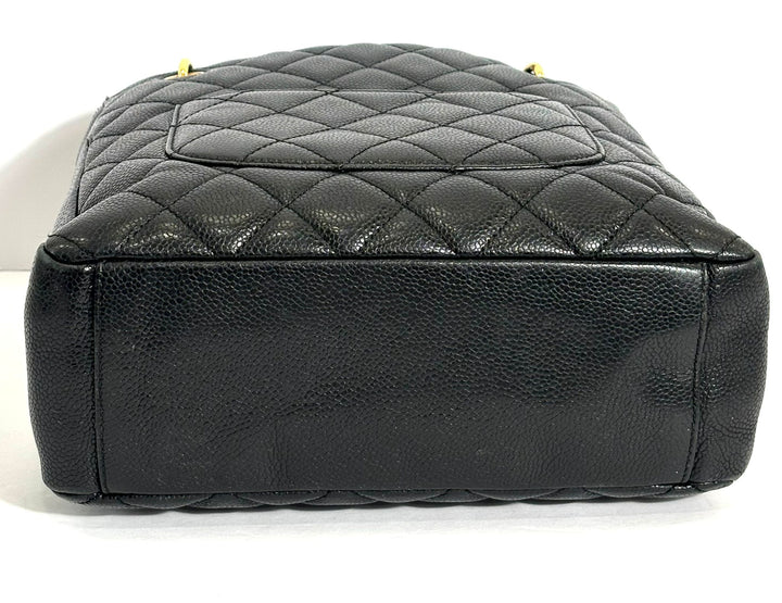 CHANEL CAVIAR QUILTED LEATHER PETIT SHOPPING TOTE BAG PST