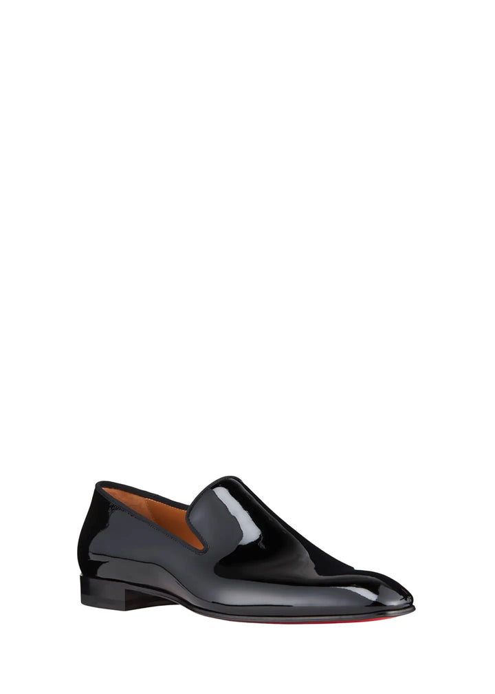 CHRISTIAN LOUBOUTIN SHINY PATENT DANDELION LOAFERS