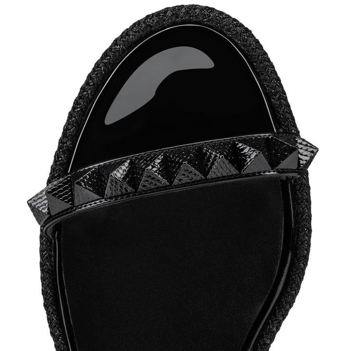 CHRISTIAN LOUBOUTIN PYRACLOU ESPADRILLE WEDGE SANDALS