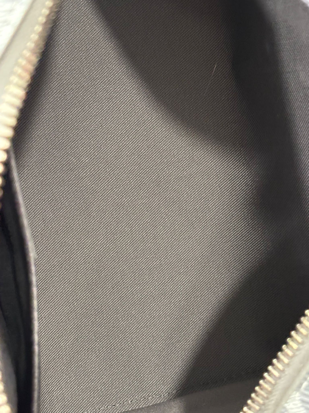 DIOR COATED CANVAS CD DIAMOND LINGOT TOLIETRY POUCH
