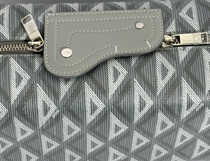 DIOR COATED CANVAS CD DIAMOND LINGOT TOLIETRY POUCH