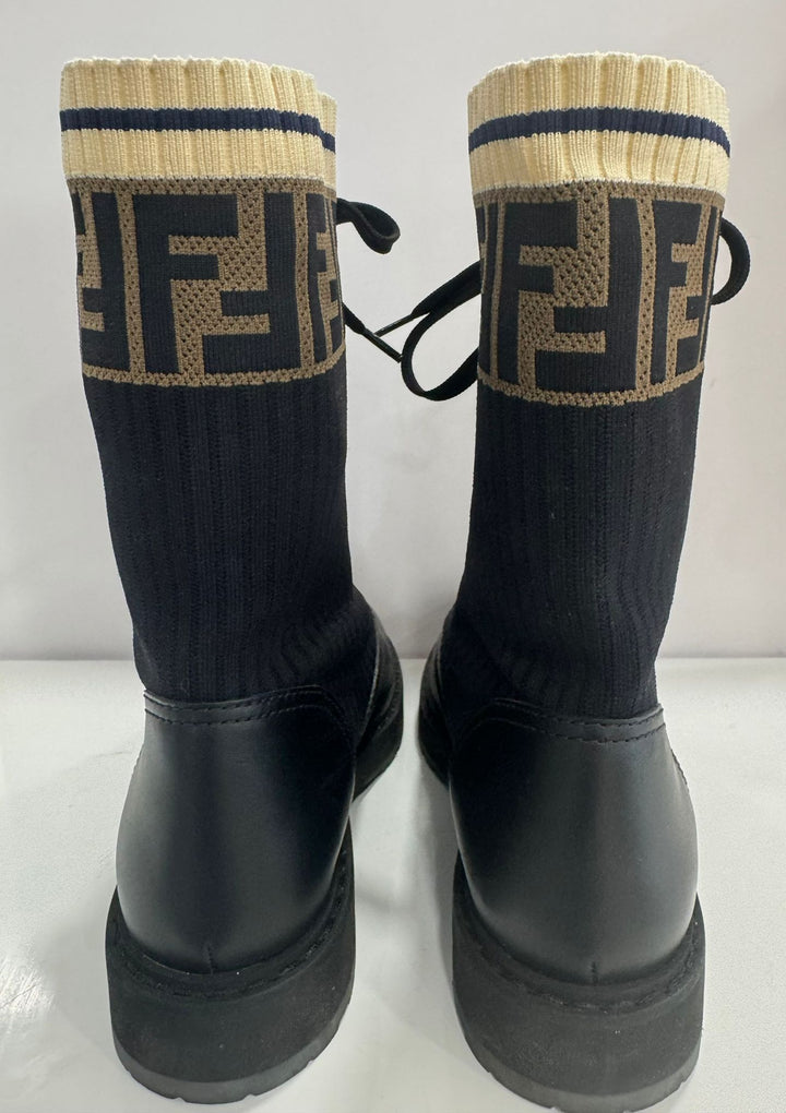 FENDI ROCKOKO COMBAT BOOTS