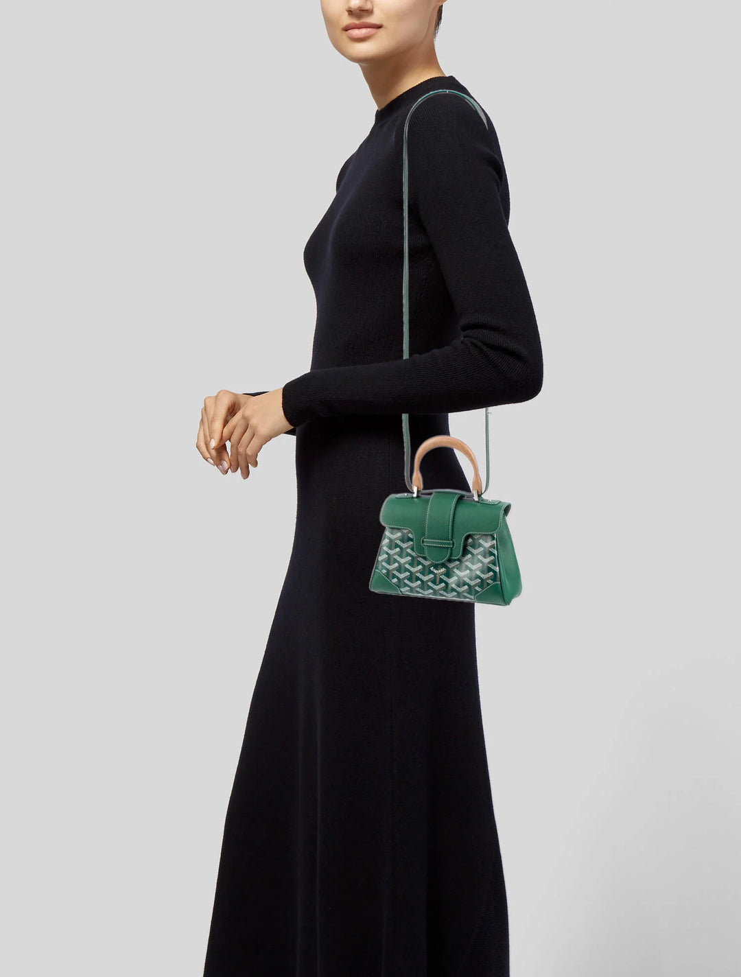 GOYARD GOYARDINE SAIGON MINI SOUPLE HANDBAG