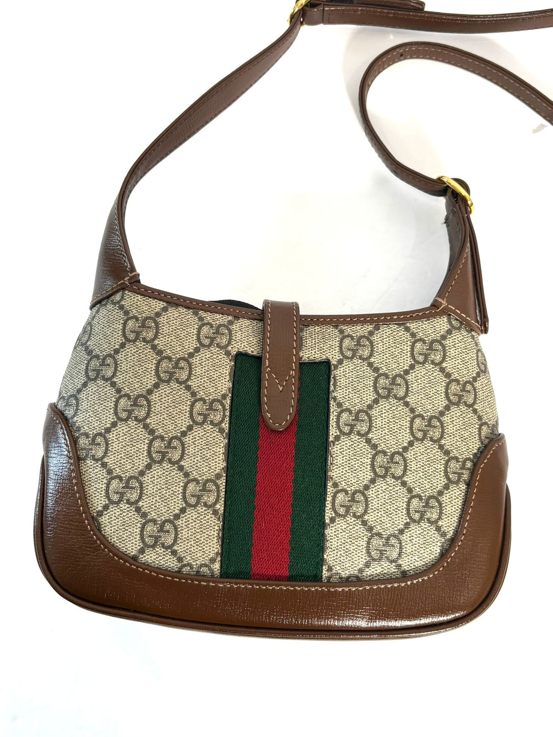 GUCCI GG SUPREME MONOGRAM MINI JACKIE 1961 HOBO BAG