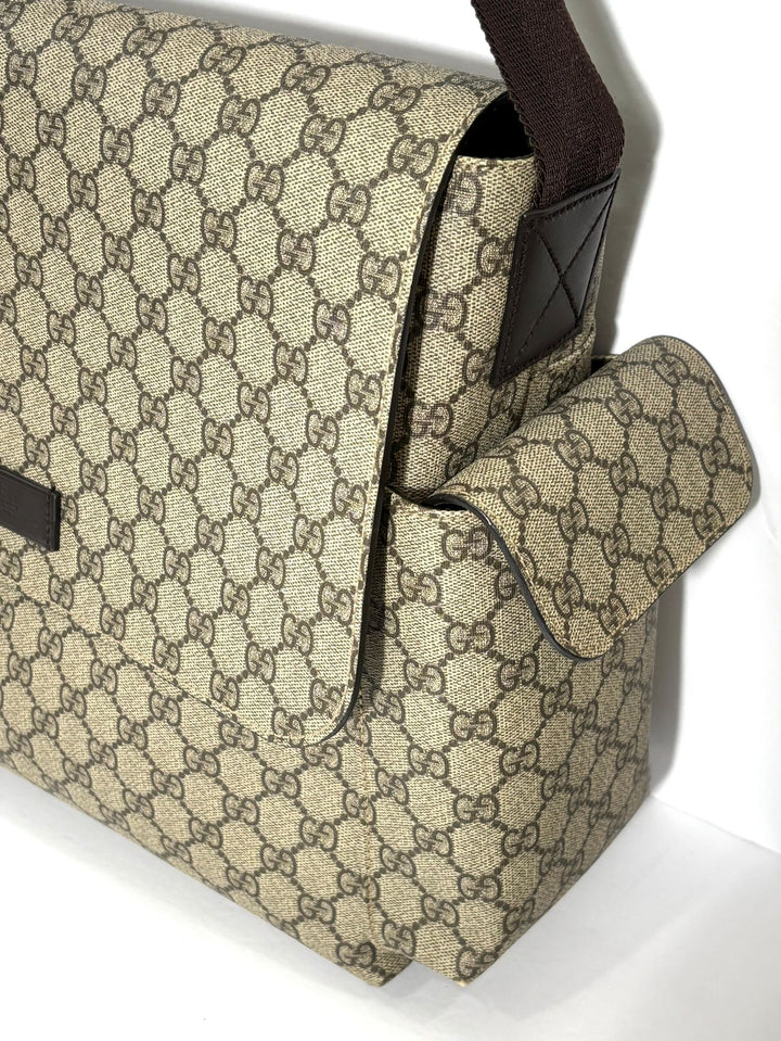 GUCCI GG SUPREME CANVAS PLUS DIAPER BAG