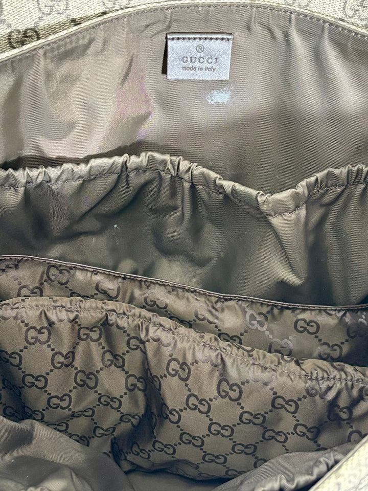 GUCCI GG SUPREME CANVAS PLUS DIAPER BAG