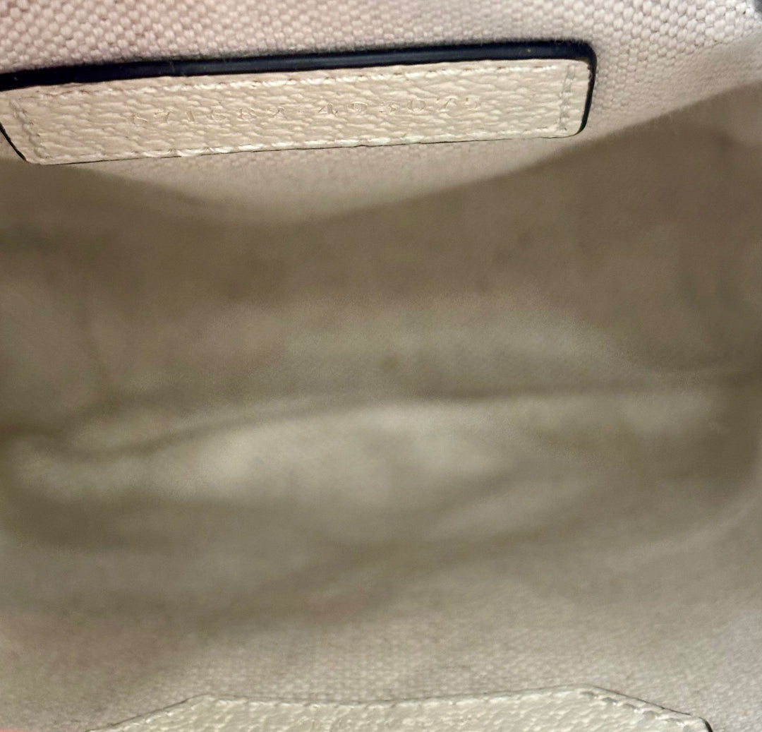 GUCCI GG SUPREME WEB MINI OPHIDIA DOUBLE ZIP MESSENGER BAG