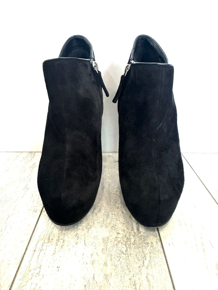 GUISEPPE ZANOTTI SUEDE PLATFORM PUMPS