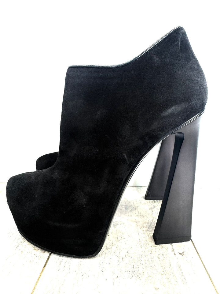 GUISEPPE ZANOTTI SUEDE PLATFORM PUMPS