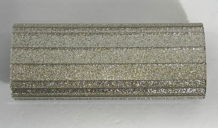 JIMMY CHOO GOLD CLUTCH WITH CHAIN-LINK STRAP