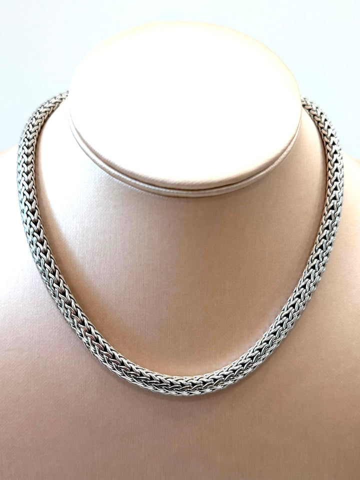 JOHN HARDY STERLING SILVER 8MM WHEAT CLASSIC WHEAT NECKLACE