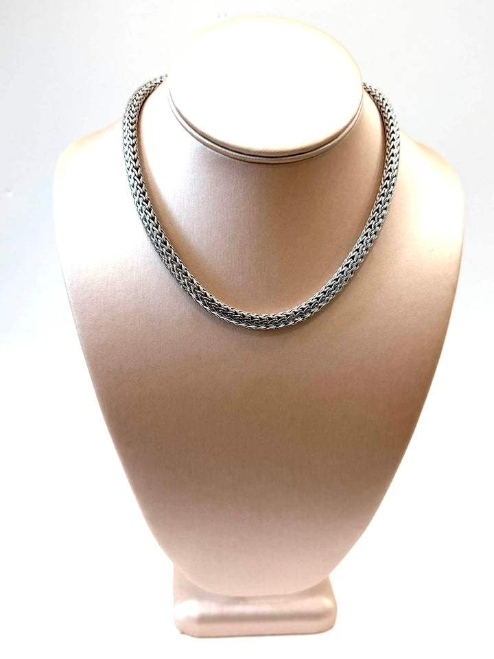 JOHN HARDY STERLING SILVER 8MM WHEAT CLASSIC WHEAT NECKLACE