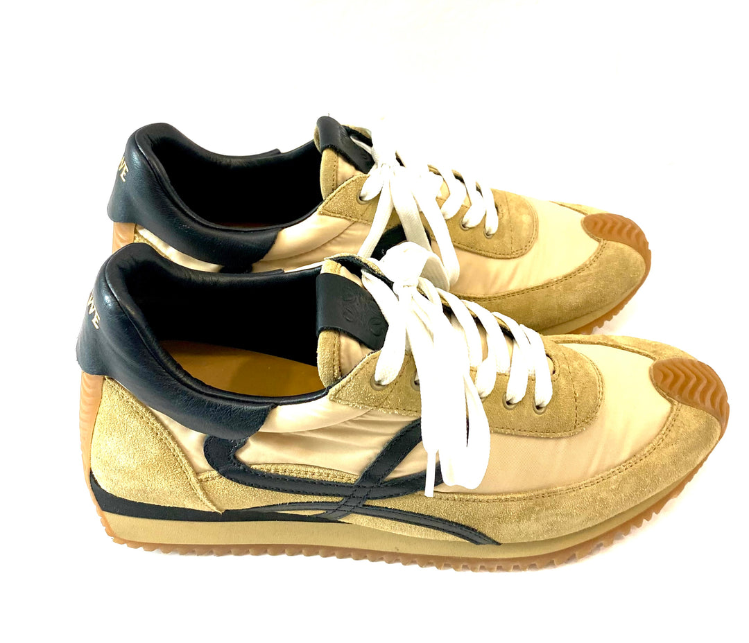 LOEWE NYLON SUEDE FLOW RUNNER SNEAKERS