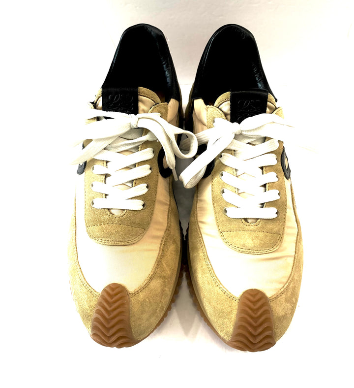 LOEWE NYLON SUEDE FLOW RUNNER SNEAKERS
