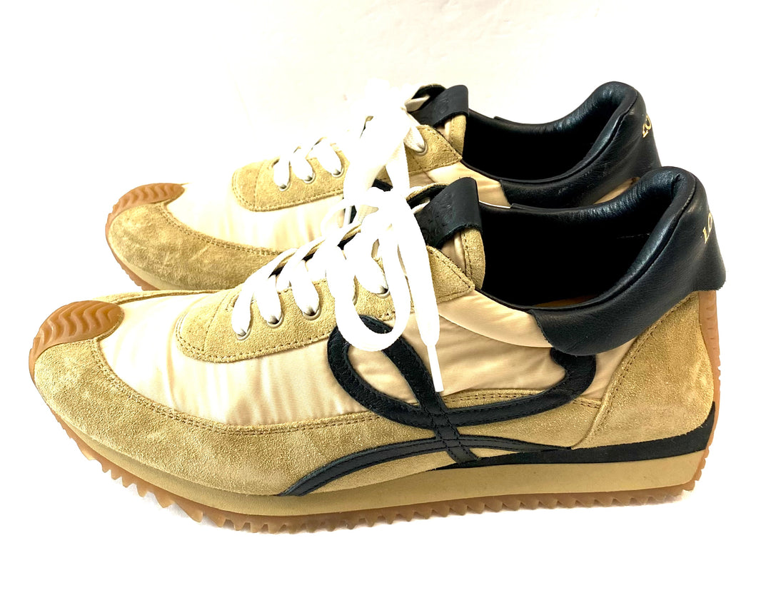 LOEWE NYLON SUEDE FLOW RUNNER SNEAKERS