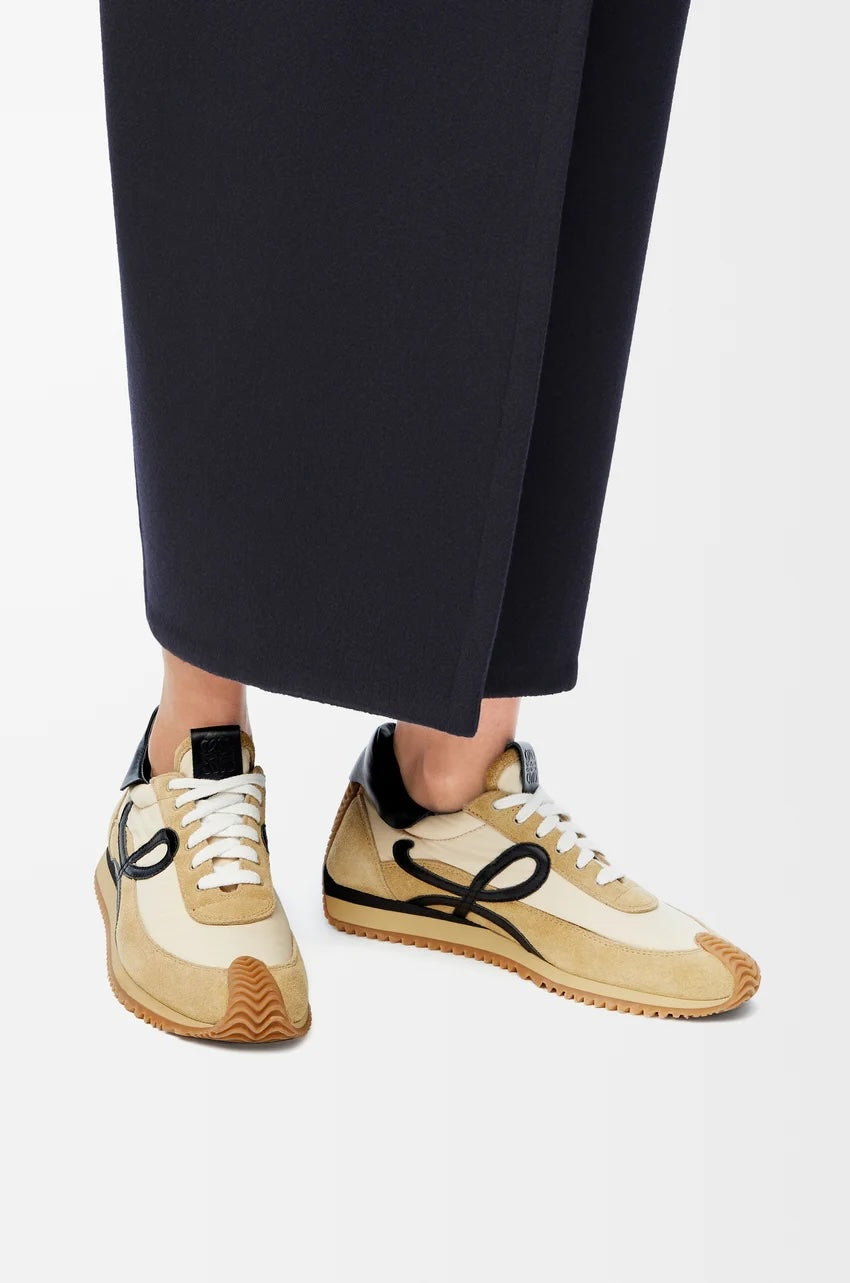 LOEWE NYLON SUEDE FLOW RUNNER SNEAKERS