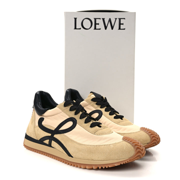 LOEWE NYLON SUEDE FLOW RUNNER SNEAKERS