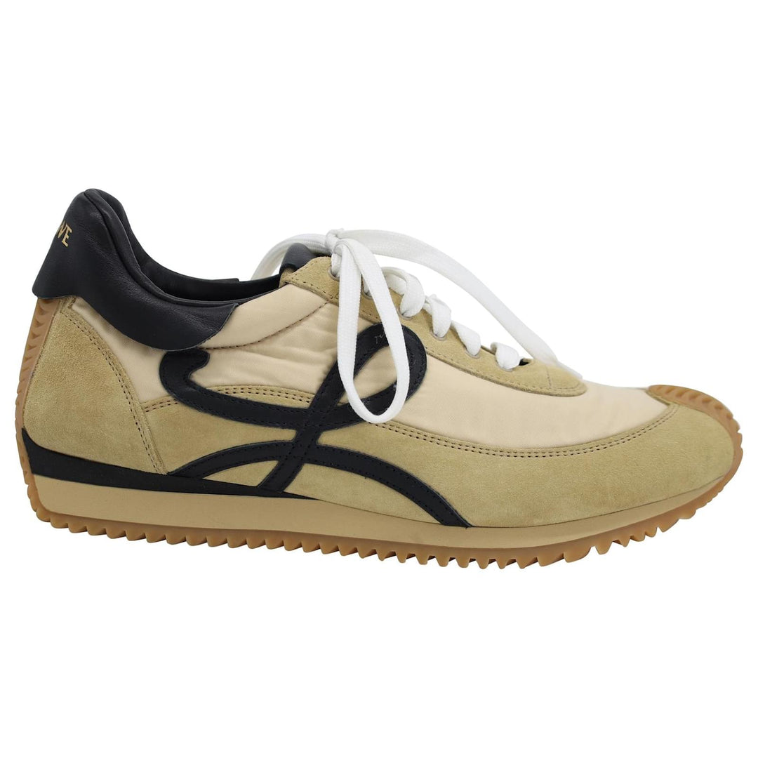 LOEWE NYLON SUEDE FLOW RUNNER SNEAKERS