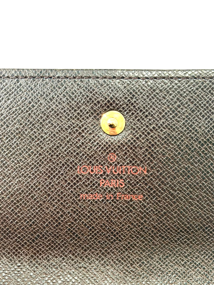 LOUIS VUITTON DAMIER EBENE PORTE TRÉSOR INTERNATIONAL WALLET