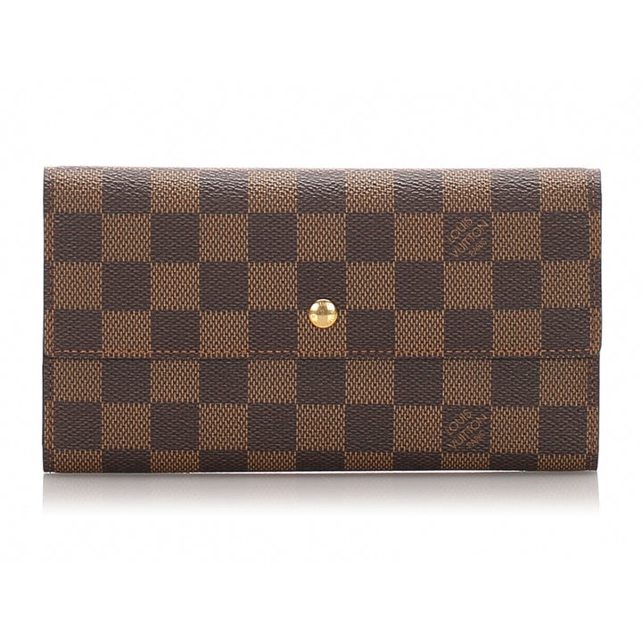 LOUIS VUITTON DAMIER EBENE PORTE TRÉSOR INTERNATIONAL WALLET