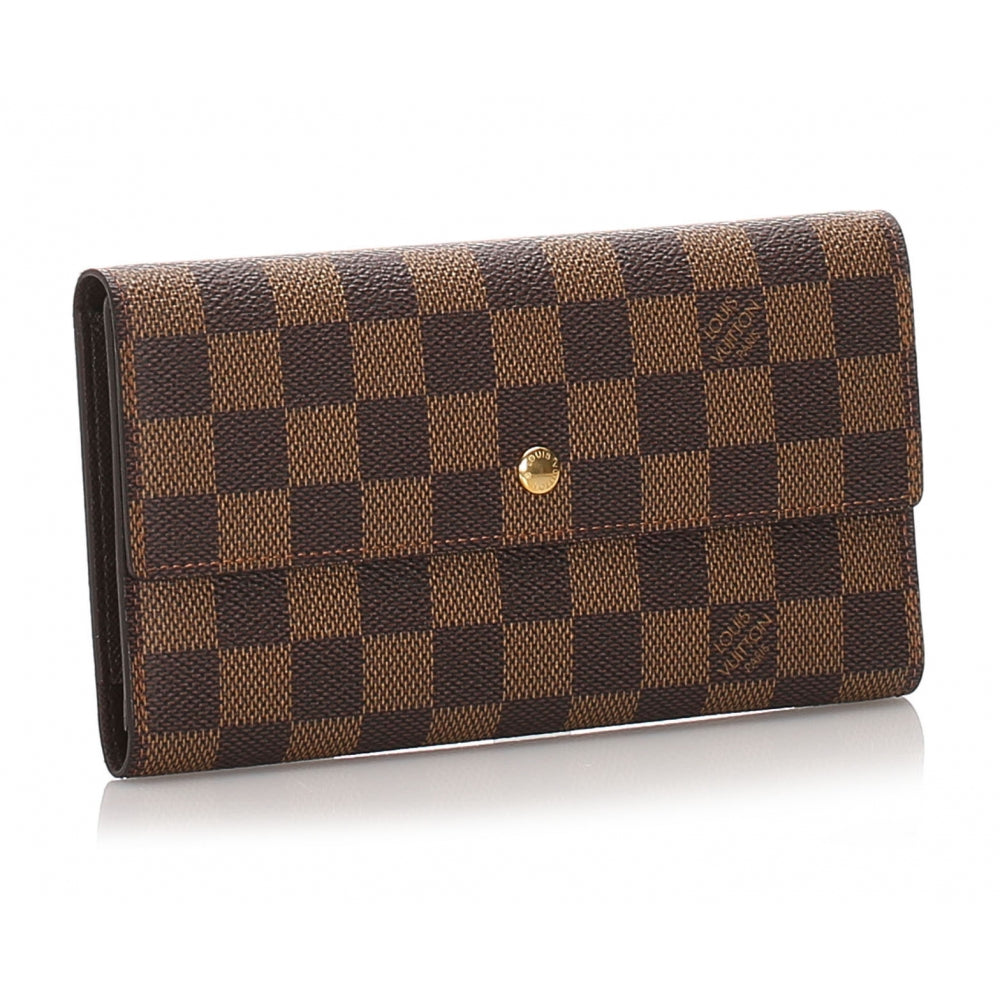 LOUIS VUITTON DAMIER EBENE PORTE TRÉSOR INTERNATIONAL WALLET