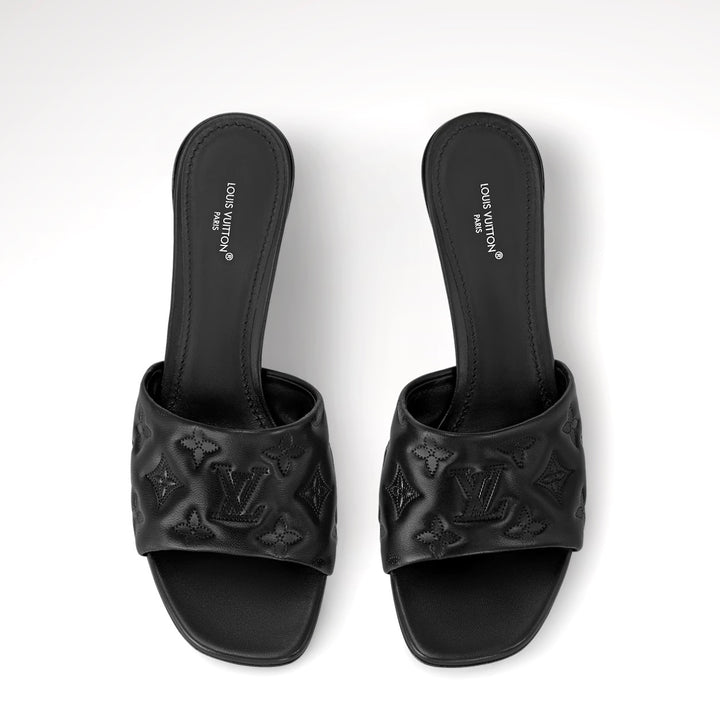 LOUIS VUITTON NEO REVIVAL CALFSKIN LEATHER MULES