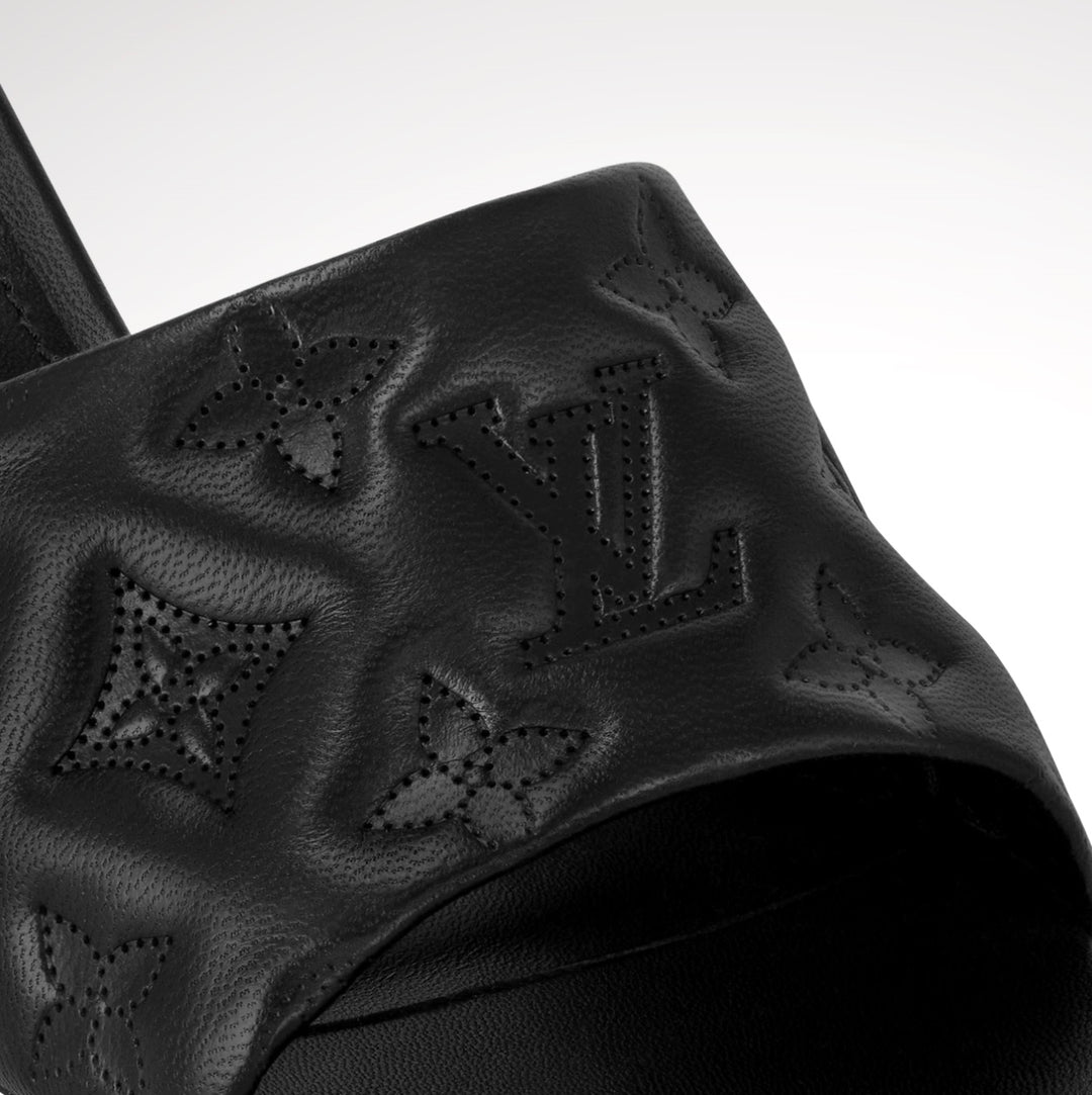 LOUIS VUITTON NEO REVIVAL CALFSKIN LEATHER MULES
