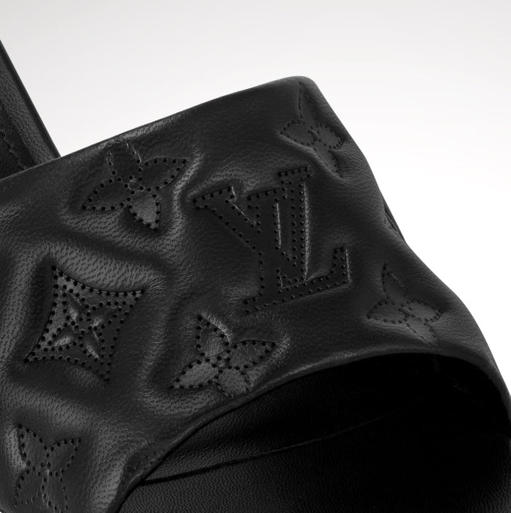 LOUIS VUITTON NEO REVIVAL CALFSKIN LEATHER MULES