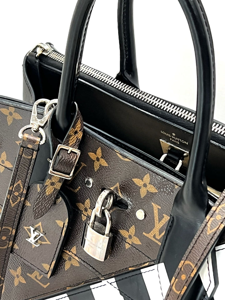 LOUIS VUITTON CALFSKIN MONOGRAM CITY STEAMER STUD MM MINI HANDBAG